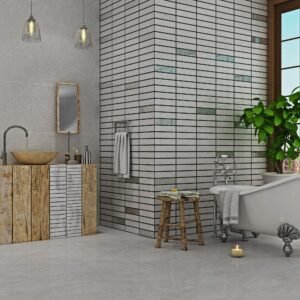 سرامیک دیوار کنیون طوسی روشن مات ایفاسرام در ابعاد 60*120