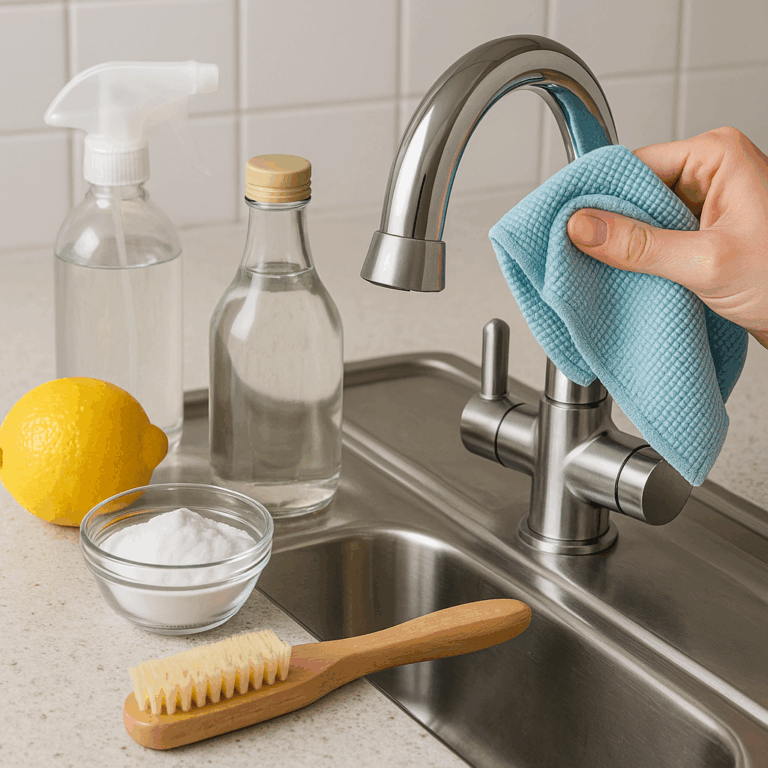 بهترین روش برای تمیز کردن و برق انداختن شیرآلات مات و براق
