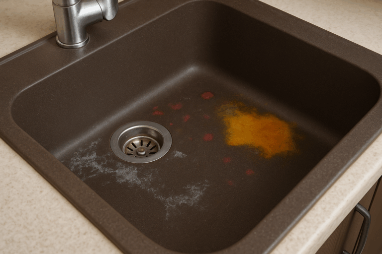 نگهداری از سینک گرانیتی: چگونه از لکه و ترک‌خوردگی جلوگیری کنیم؟